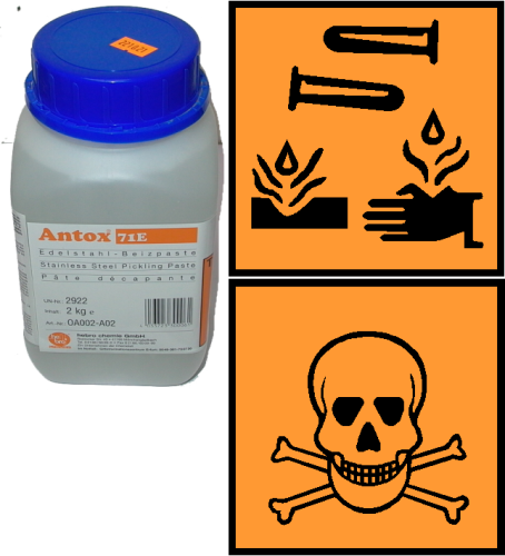 Edelstahl-Beizpaste farblos ANTOX  71 E